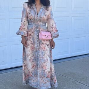 Zimmermann Pastel Floral Maxi Dress